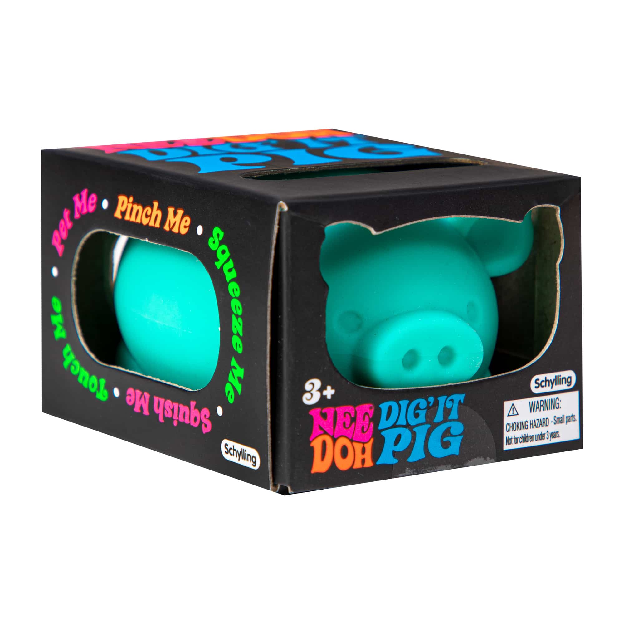 Cute Collectible NeeDoh Dig’ It Pig | Select Velvet Canopy - Cute Animal-Shaped NeeDoh Fidget Toy for Kids Detail