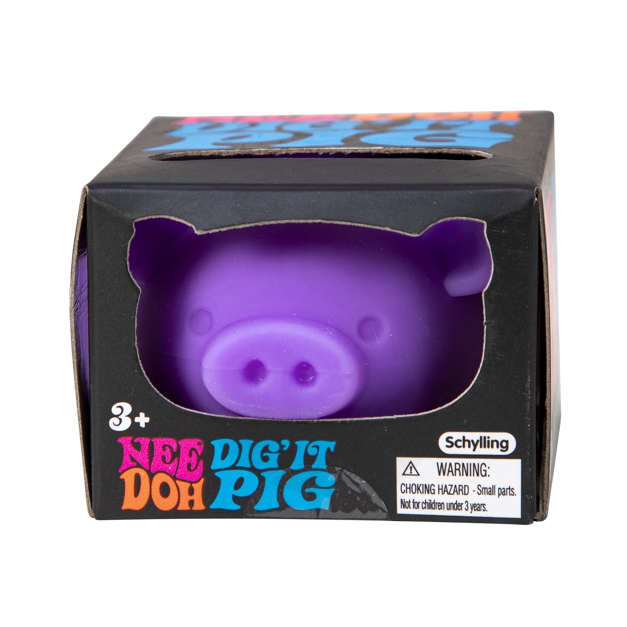 Cute Collectible NeeDoh Dig’ It Pig | Select Velvet Canopy - Cute Animal-Shaped NeeDoh Fidget Toy for Kids Detail