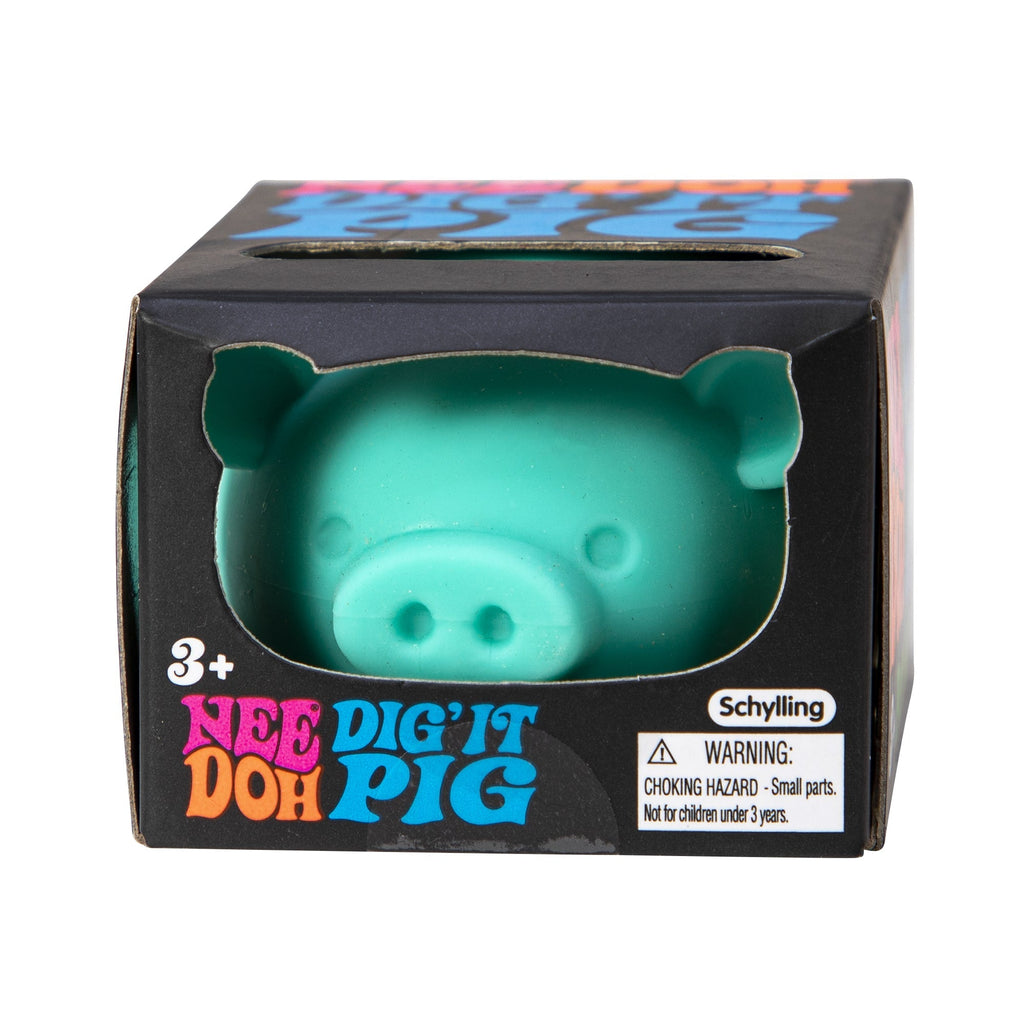 Cute Collectible NeeDoh Dig’ It Pig | Select Velvet Canopy - Cute Animal-Shaped NeeDoh Fidget Toy for Kids Detail