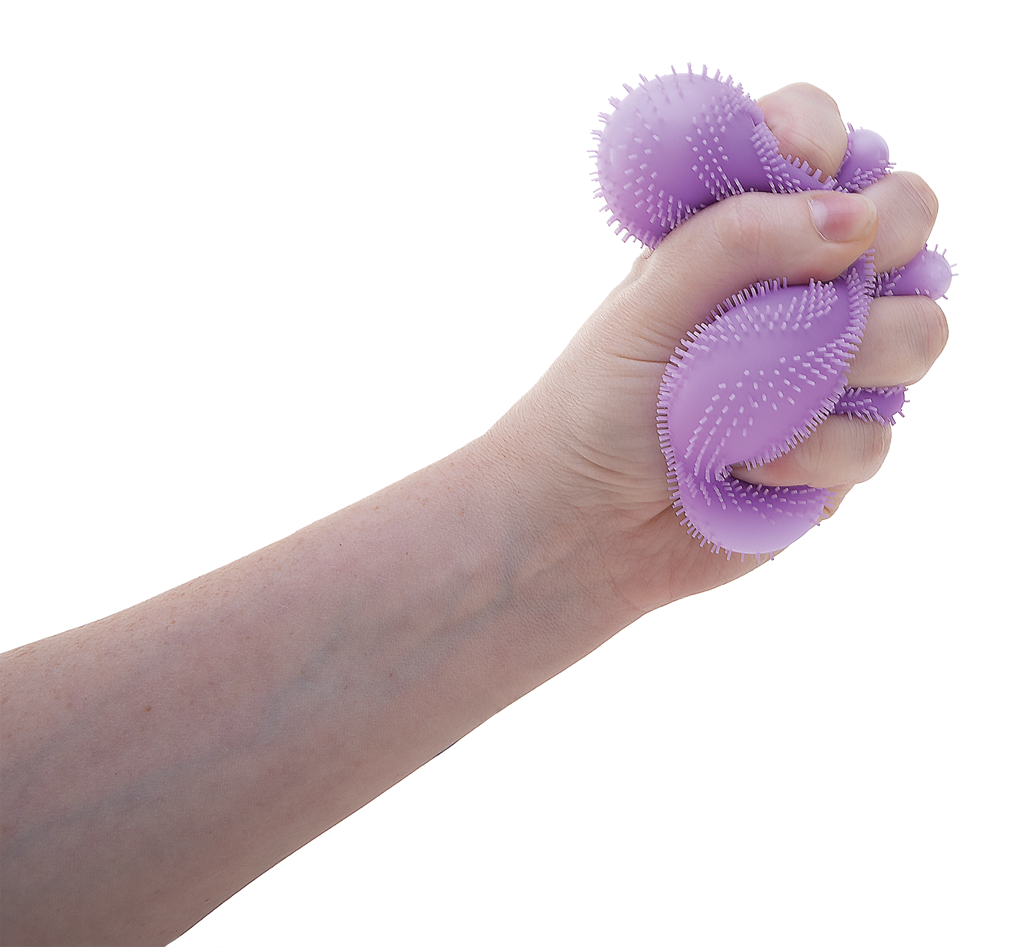 Spiky Ribbed NeeDoh Fuzz Ball Flower Power | Signature Elm Point - Shaggy Tactile Ribbed Stress Relief Toy - Surprise Me! (Random Color)