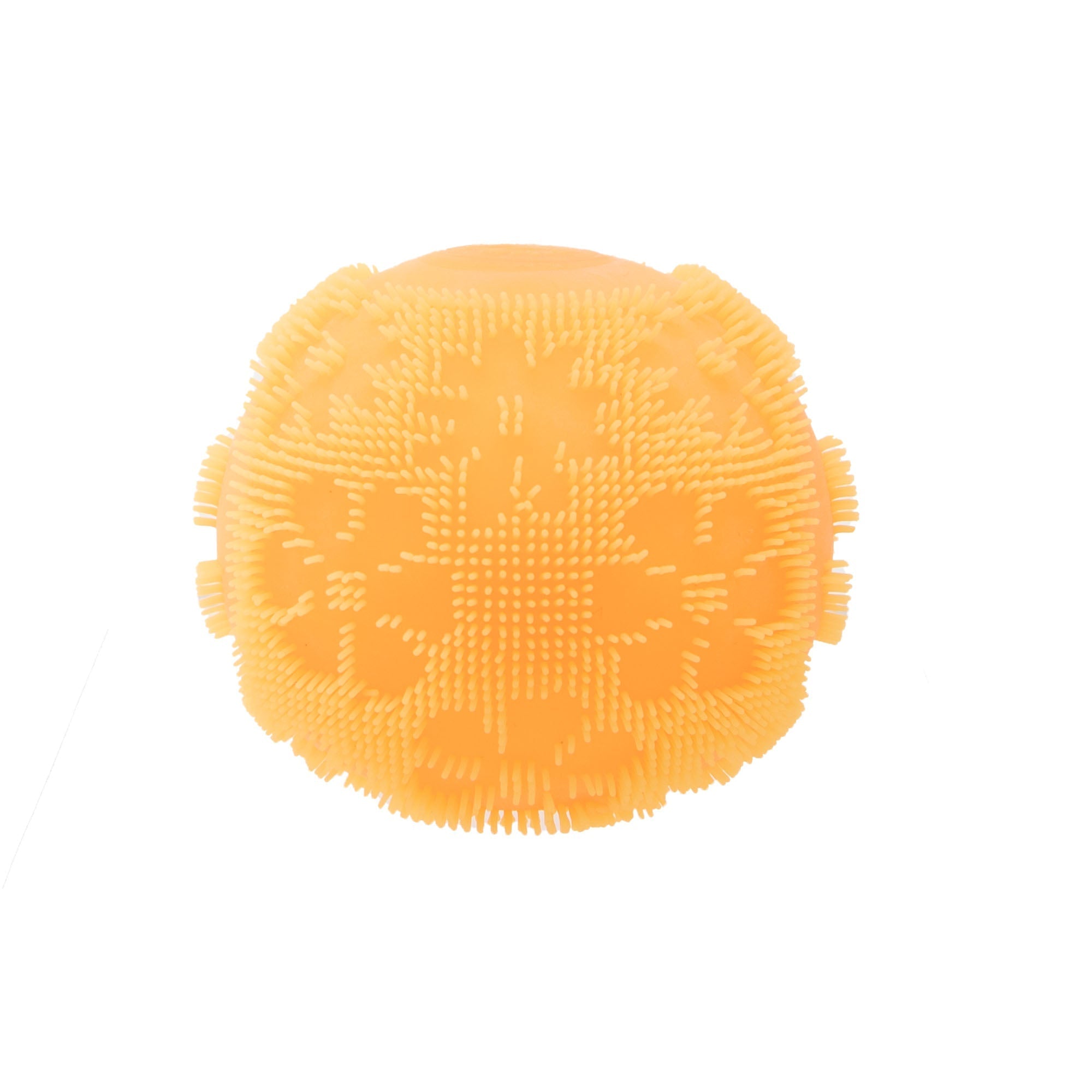 Spiky Ribbed NeeDoh Fuzz Ball Flower Power | Signature Elm Point - Shaggy Tactile Ribbed Stress Relief Toy Detail