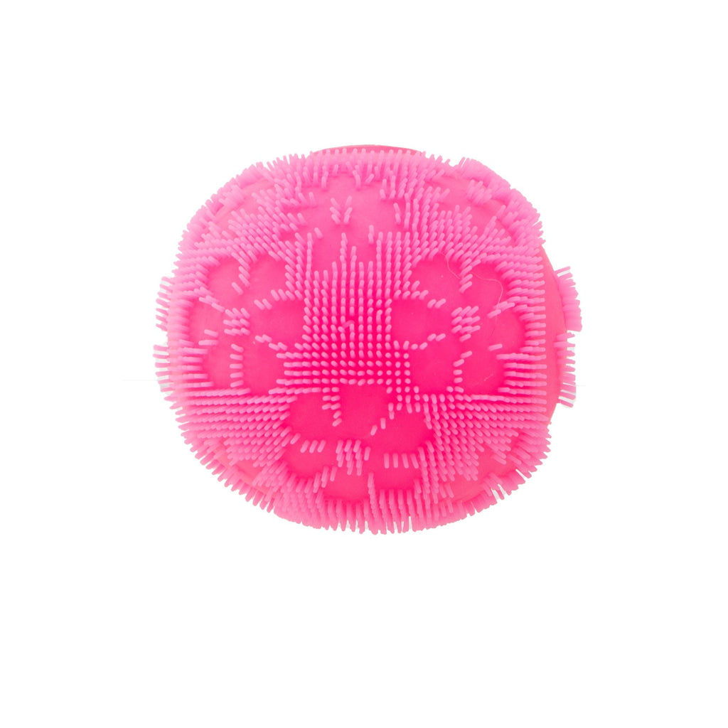 Spiky Ribbed NeeDoh Fuzz Ball Flower Power | Signature Elm Point - Shaggy Tactile Ribbed Stress Relief Toy Detail