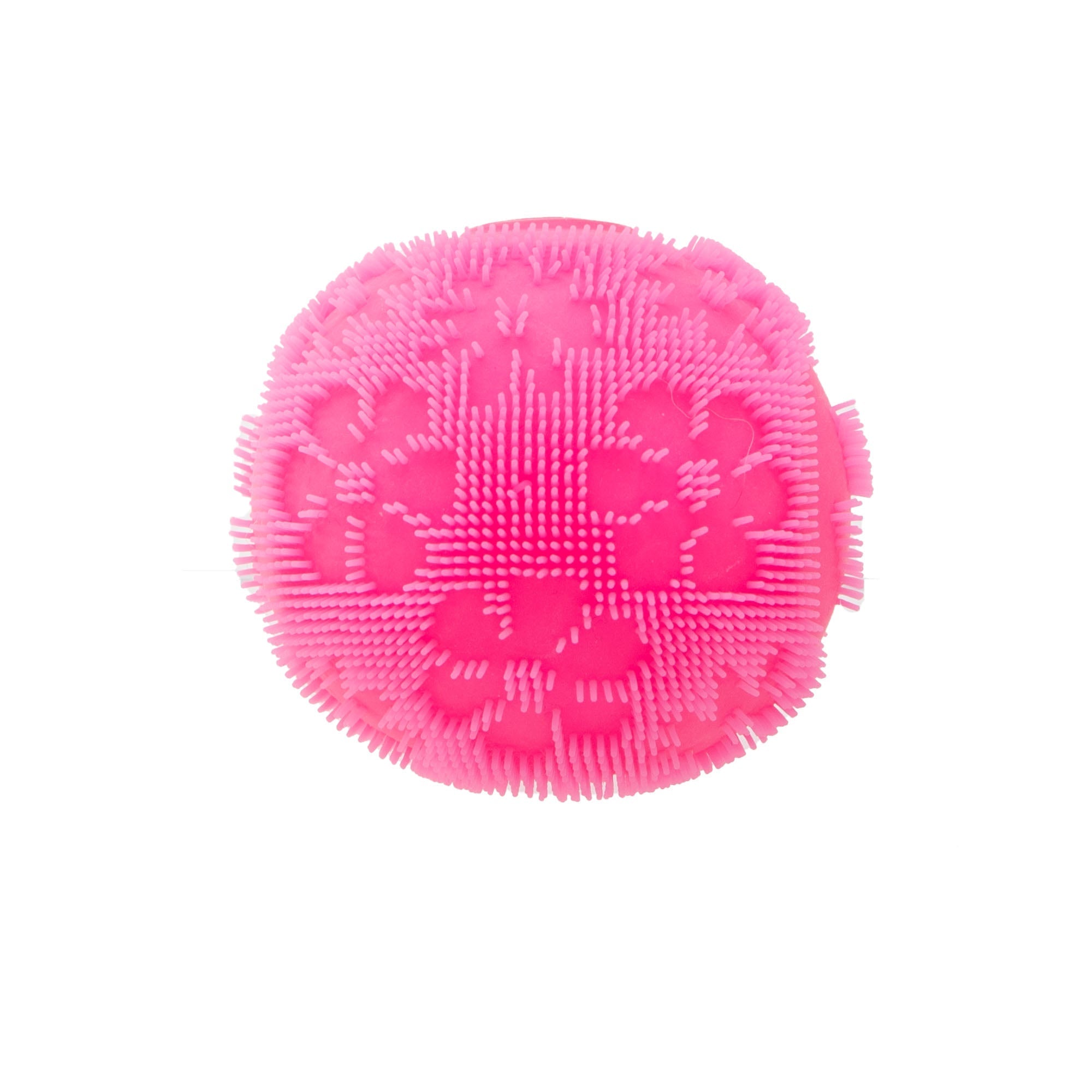 Spiky Ribbed NeeDoh Fuzz Ball Flower Power | Signature Elm Point - Shaggy Tactile Ribbed Stress Relief Toy Detail