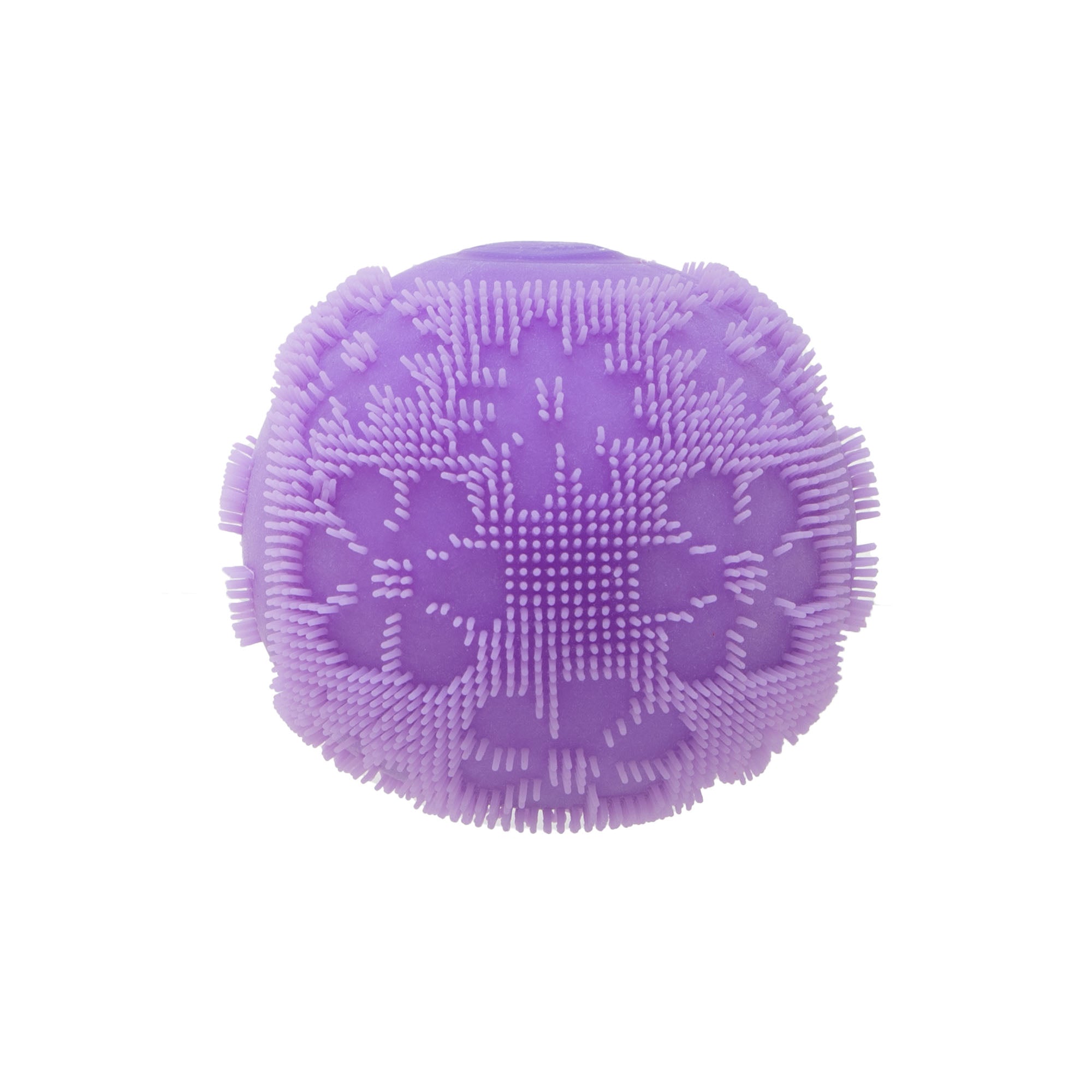 Spiky Ribbed NeeDoh Fuzz Ball Flower Power | Signature Elm Point - Shaggy Tactile Ribbed Stress Relief Toy Detail