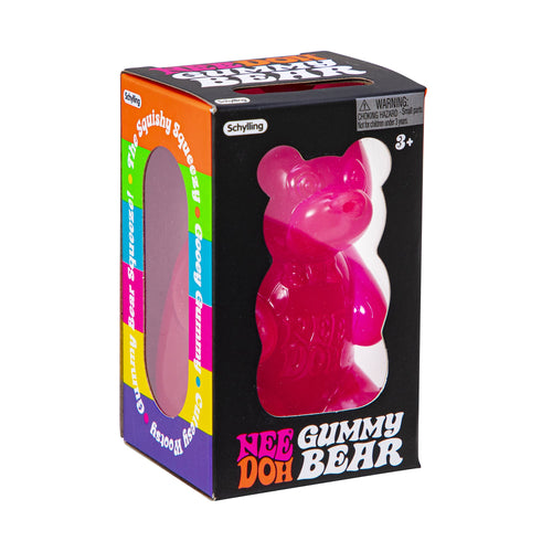 Adorable Character NeeDoh Gummy Bear | Edition Canyon Forest - Collectible Shaggy Monster Squishable Toy - Surprise Me! (Random Color)