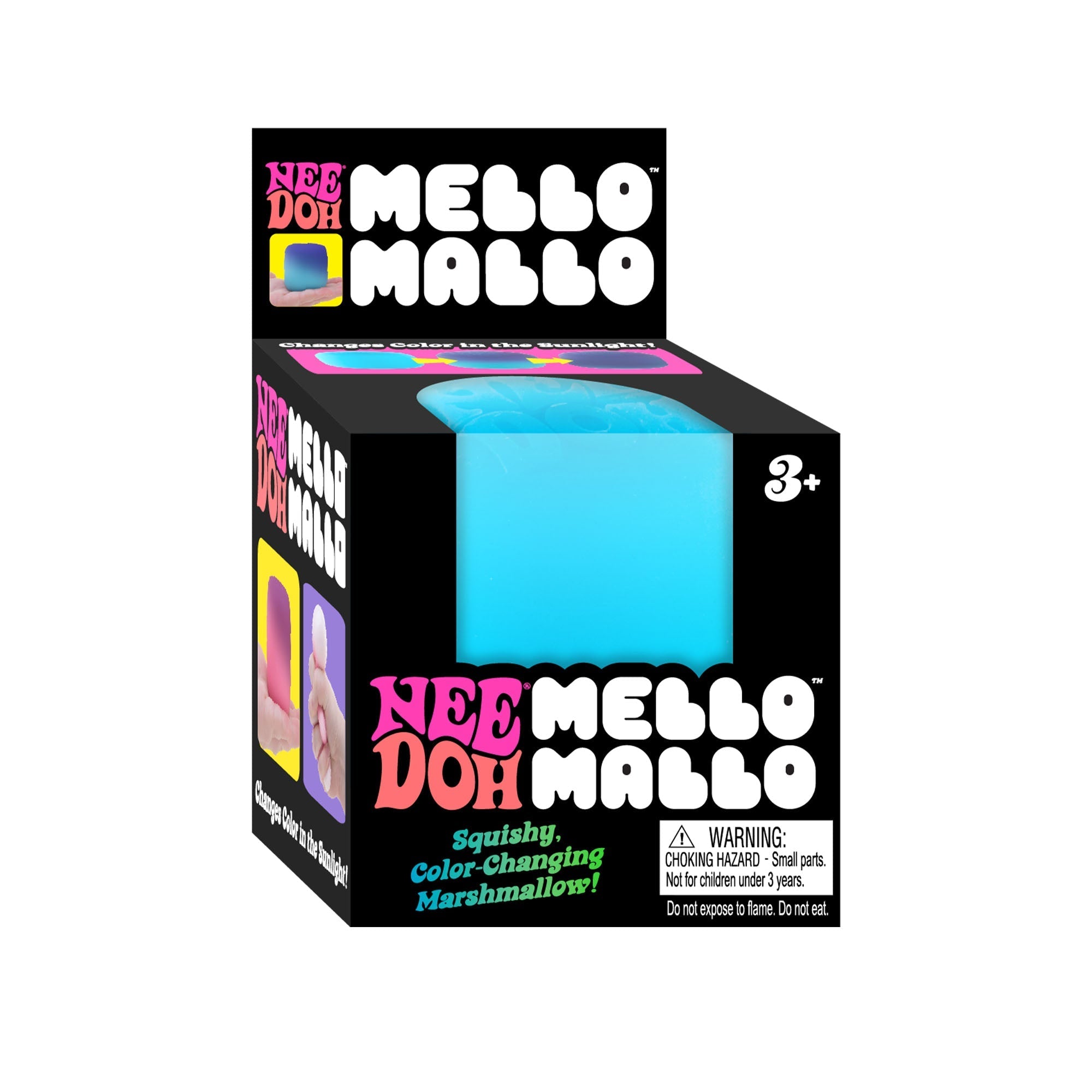 Playful Geometric NeeDoh Mello Mallo | Series Stone Harbor - Squishy Dohnut Sweet Treat Shaped Stress Toy - Surprise Me! (Random Color)