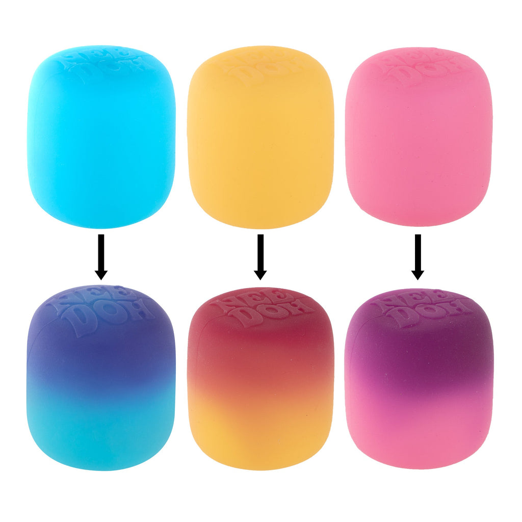 Playful Geometric NeeDoh Mello Mallo | Series Stone Harbor - Squishy Dohnut Sweet Treat Shaped Stress Toy Detail