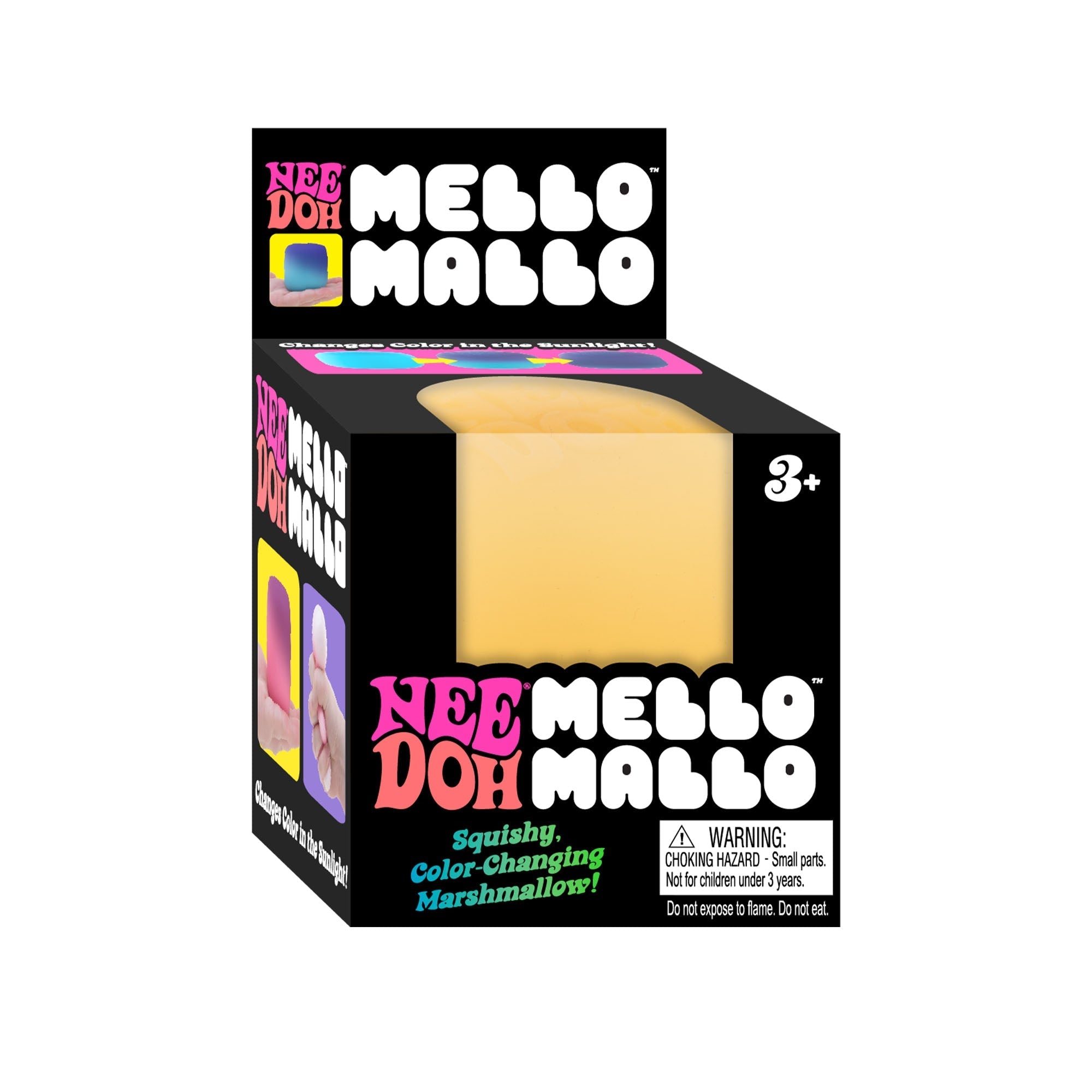 Playful Geometric NeeDoh Mello Mallo | Series Stone Harbor - Squishy Dohnut Sweet Treat Shaped Stress Toy Detail