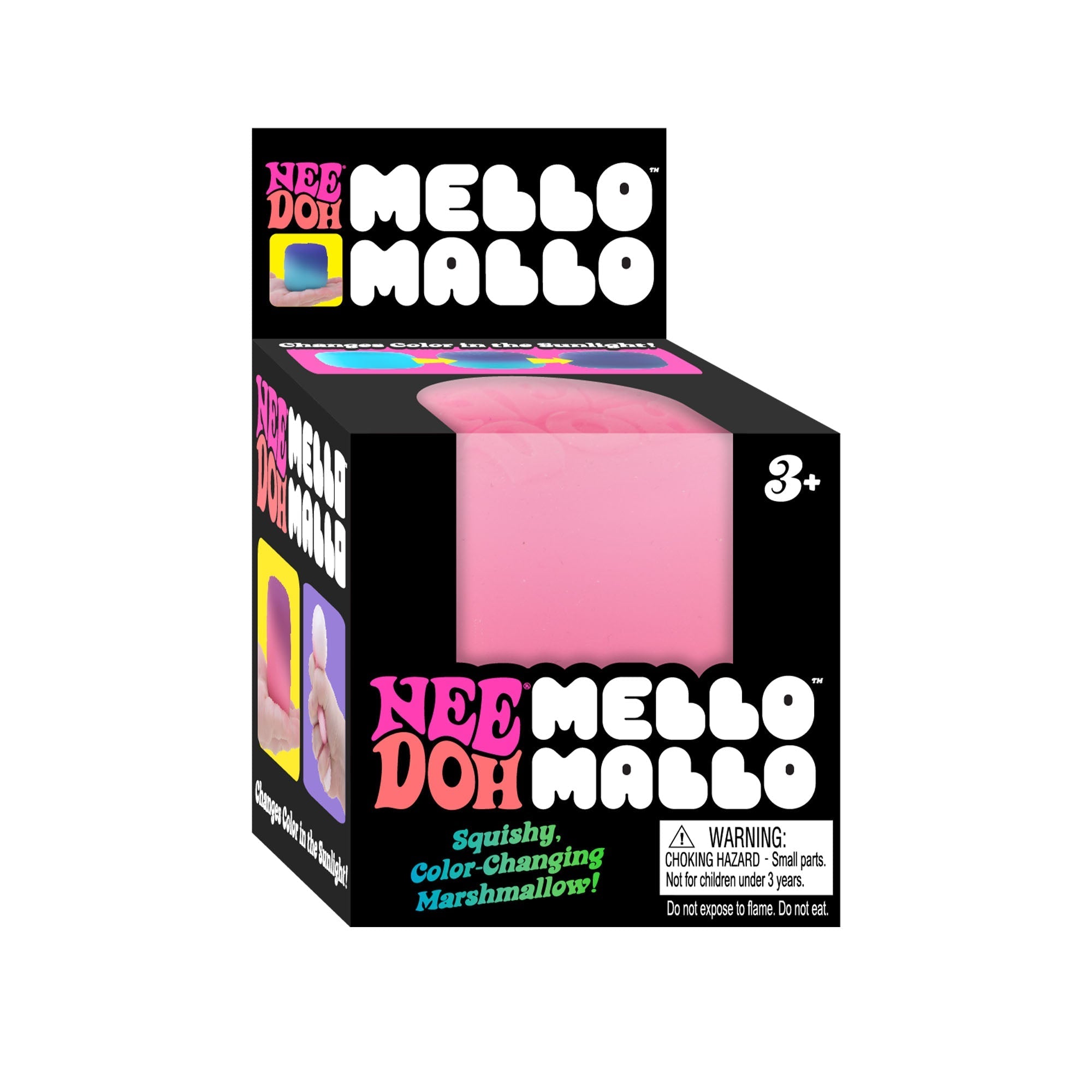 Playful Geometric NeeDoh Mello Mallo | Series Stone Harbor - Squishy Dohnut Sweet Treat Shaped Stress Toy Detail