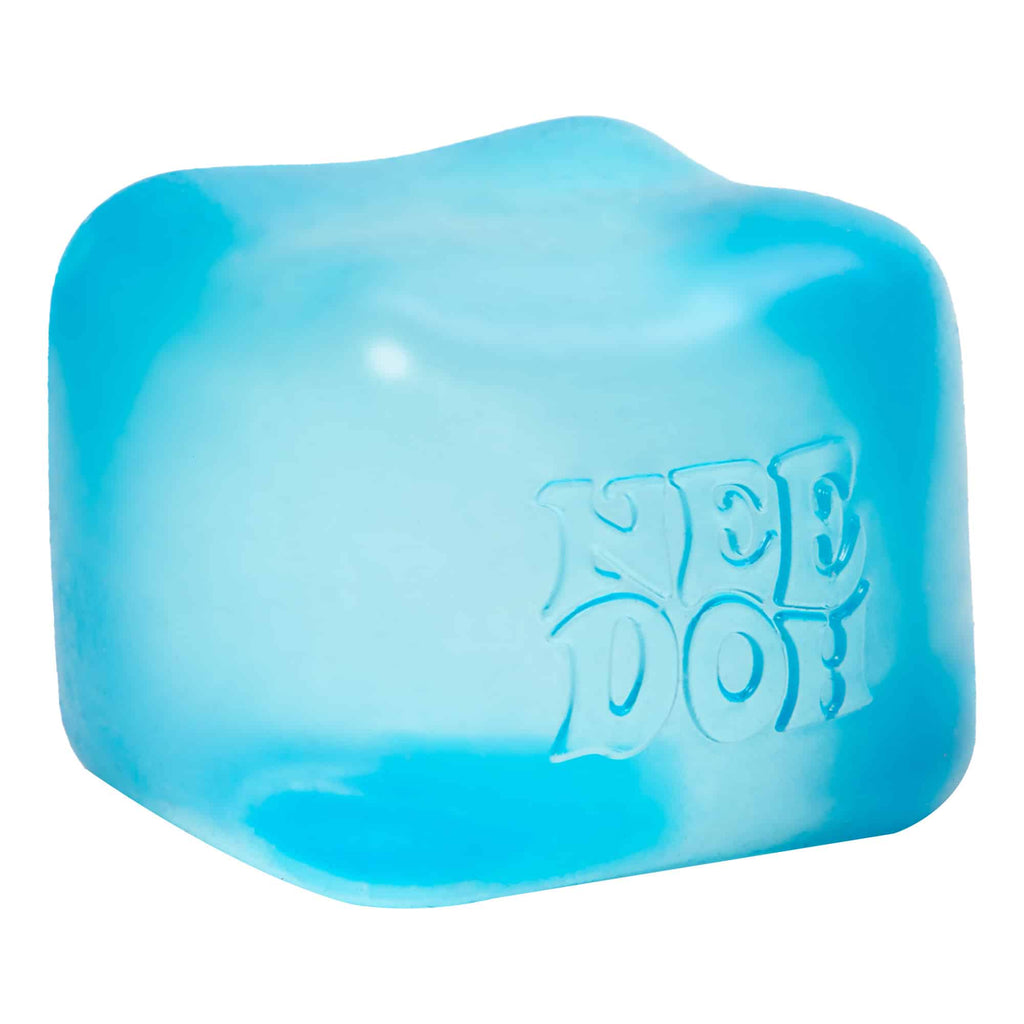 Ice-Cube Texture NeeDoh Nice Cube | Series Elm Bridge - 3-Piece Assorted Nice Cubes Pack for Fidgeting Detail
