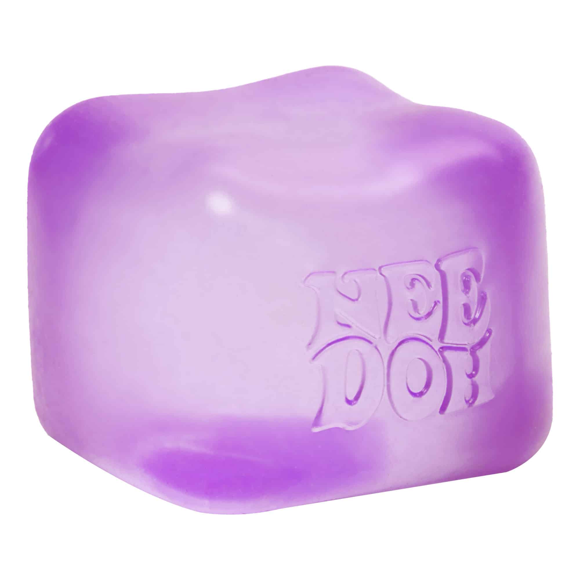 Ice-Cube Texture NeeDoh Nice Cube | Series Elm Bridge - 3-Piece Assorted Nice Cubes Pack for Fidgeting Detail