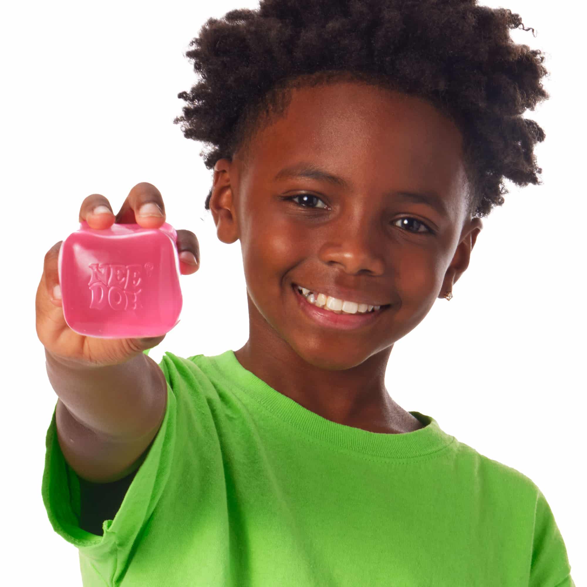 Ice-Cube Texture NeeDoh Nice Cube | Series Elm Bridge - 3-Piece Assorted Nice Cubes Pack for Fidgeting Detail