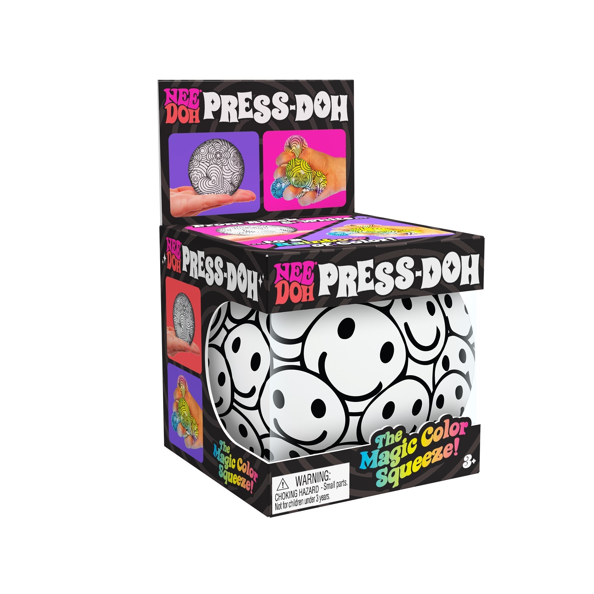 Shaggy Tactile NeeDoh Press-Doh | Select Oak Terrace - Fuzzy Flocked Textured Sensory Fidget Ball Detail