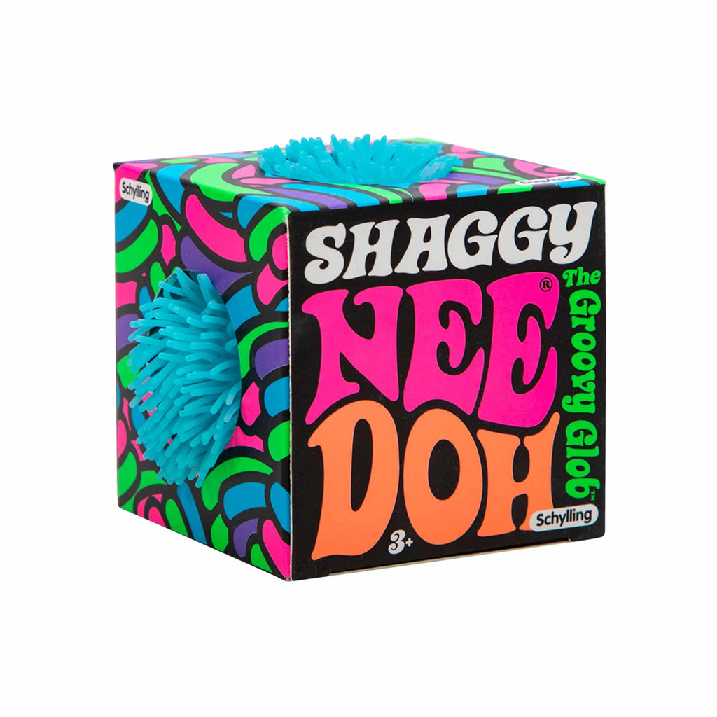 Fuzzy Flocked Shaggy NeeDoh | Collection Winter Creek - Fuzzy Flocked Textured Sensory Fidget Ball - Surprise Me! (Random Color)