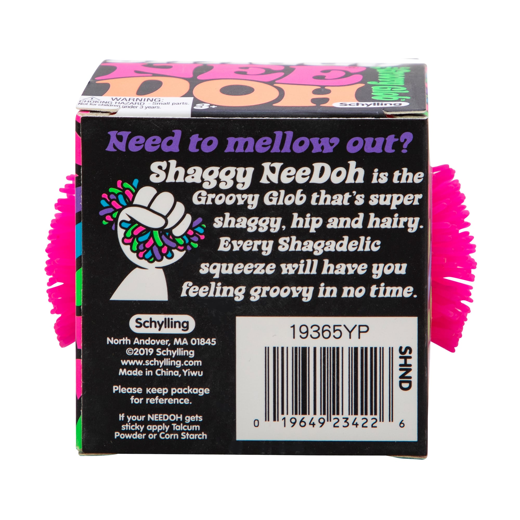Fuzzy Flocked Shaggy NeeDoh | Collection Winter Creek - Fuzzy Flocked Textured Sensory Fidget Ball Detail