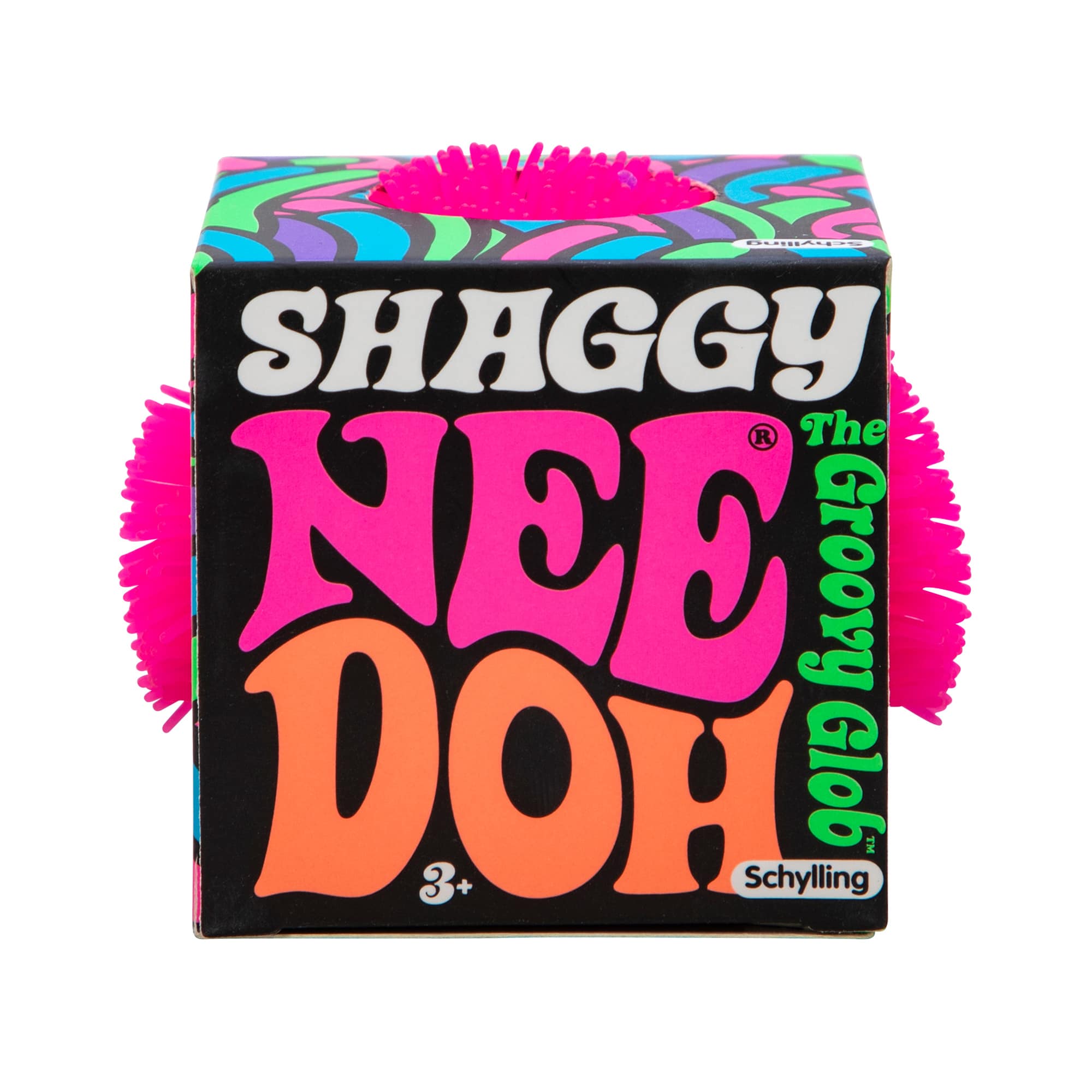 Fuzzy Flocked Shaggy NeeDoh | Collection Winter Creek - Fuzzy Flocked Textured Sensory Fidget Ball Detail