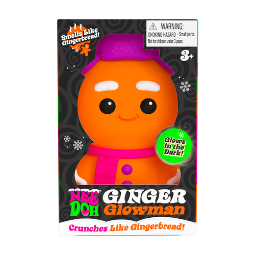 Animal-Shaped NeeDoh Ginger Glowman | Select Copper Path - Dino Character Malt-Gel Filled Sensory Glob - Surprise Me! (Random Style)