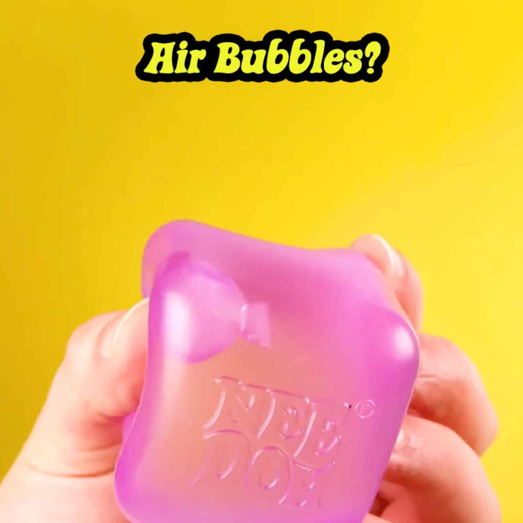 Ice-Cube Texture NeeDoh Nice Cube | Series Elm Bridge - 3-Piece Assorted Nice Cubes Pack for Fidgeting Detail